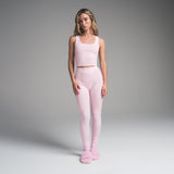 COTTON RIB LEGGING | CHERRY BLOSSOM