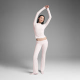 COTTON JERSEY FOLDOVER PANT | BARELY PINK