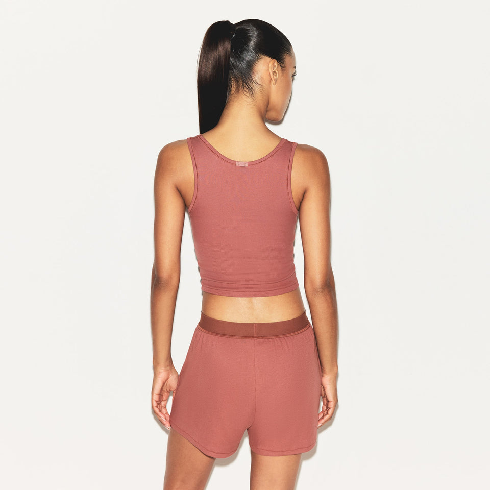 COTTON RIB TANK | REDWOOD