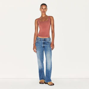 COTTON JERSEY TANK | REDWOOD