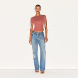 COTTON RIB T-SHIRT | REDWOOD