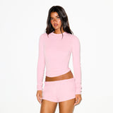 COTTON JERSEY LONG SLEEVE T-SHIRT | HALITE