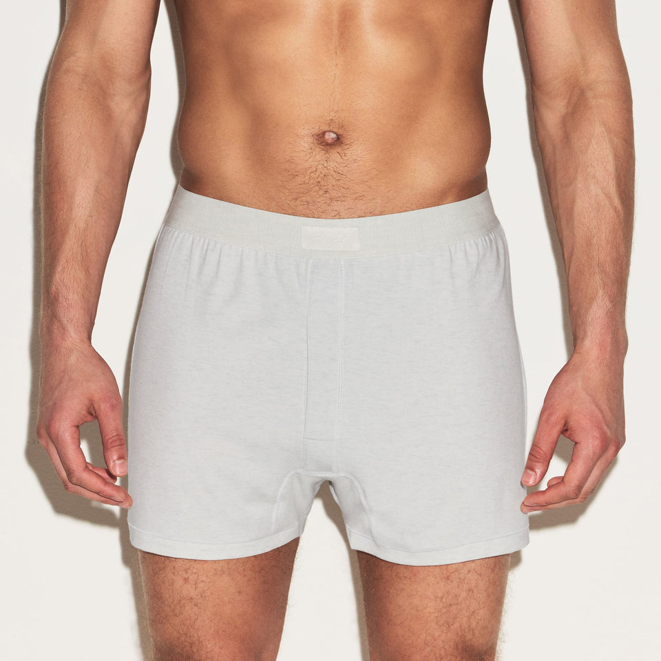 SKIMS COTTON MENS KNIT BOXER 3-PACK | HEATHER MULTI