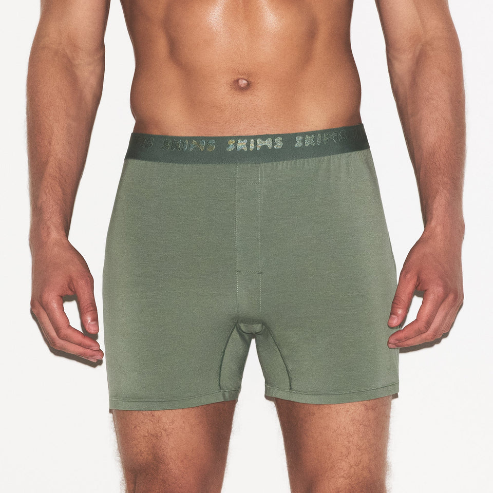 SKIMS STRETCH MENS KNIT BOXER 3-PACK | LAUREL MULTI