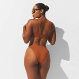 ICONIC SWIM DIPPED BIKINI BOTTOM | BRONZE