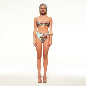 ROBERTO CAVALLI X SKIMS HIGH-WAISTED BIKINI BOTTOM | FAGIANELLA PRINT