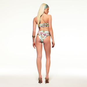 ROBERTO CAVALLI X SKIMS HIGH-WAISTED BIKINI BOTTOM | FAGIANELLA PRINT