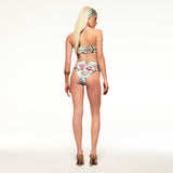 ROBERTO CAVALLI X SKIMS HIGH-WAISTED BIKINI BOTTOM | FAGIANELLA PRINT