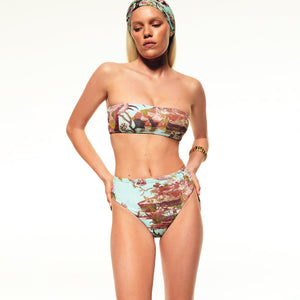 ROBERTO CAVALLI X SKIMS HIGH-WAISTED BIKINI BOTTOM | FAGIANELLA PRINT