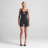 SKIMS BODY CORE SCULPT OPEN BUST MID THIGH BODYSUIT | ONYX