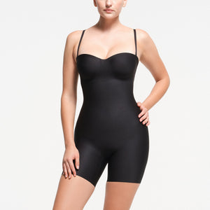 SKIMS BODY CORE SCULPT UNDERWIRE MID THIGH BODYSUIT | ONYX