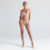 EMBROIDERED TULLE BIKINI | MARBLE