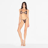ULTRA FINE MESH STRING BIKINI | OBSIDIAN