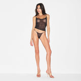 ULTRA FINE MESH STRING BIKINI | OBSIDIAN