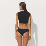 LIGHTWEIGHT COTTON HIPSTER | SOOT TONAL