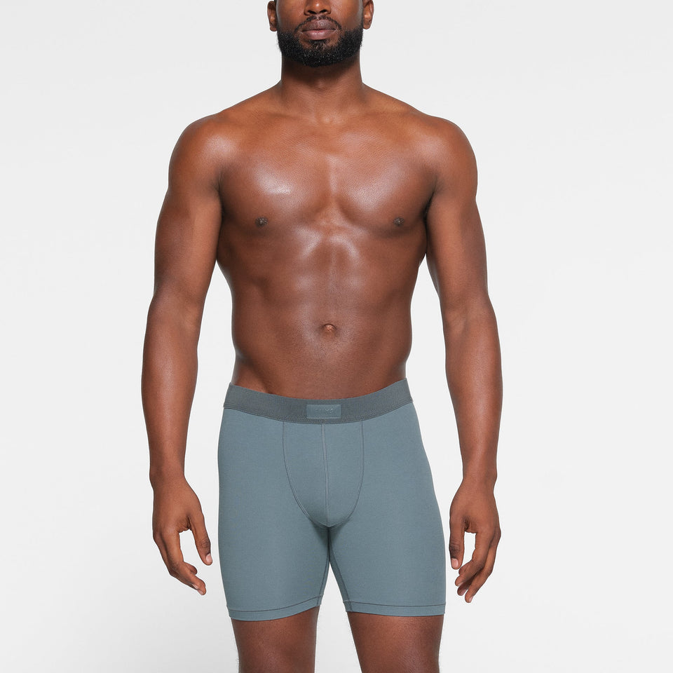 SKIMS COTTON MENS 5" BOXER BRIEF 3-PACK | STONE MULTI