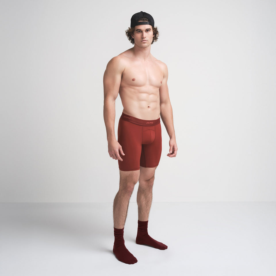 SKIMS SPORT MENS 7" BOXER BRIEF | SANGRIA