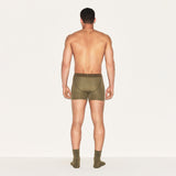 SKIMS COTTON MENS 3" BOXER BRIEF 3-PACK  | ARMY MULTI