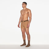 SKIMS COTTON MENS 3" BOXER BRIEF 3-PACK | RUSSET MULTI