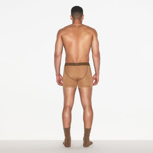 SKIMS COTTON MENS 3" BOXER BRIEF 3-PACK | RUSSET MULTI