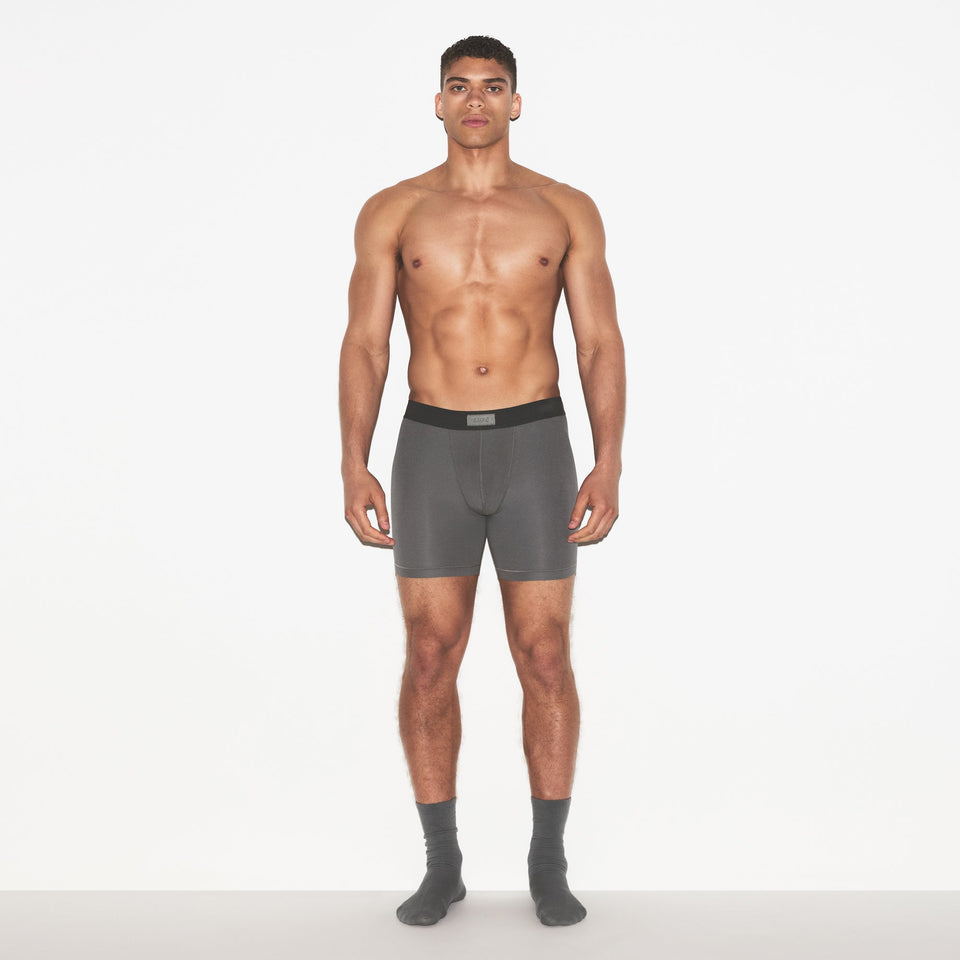 SKIMS COTTON MENS 5" BOXER BRIEF 3-PACK | RUSSET MULTI