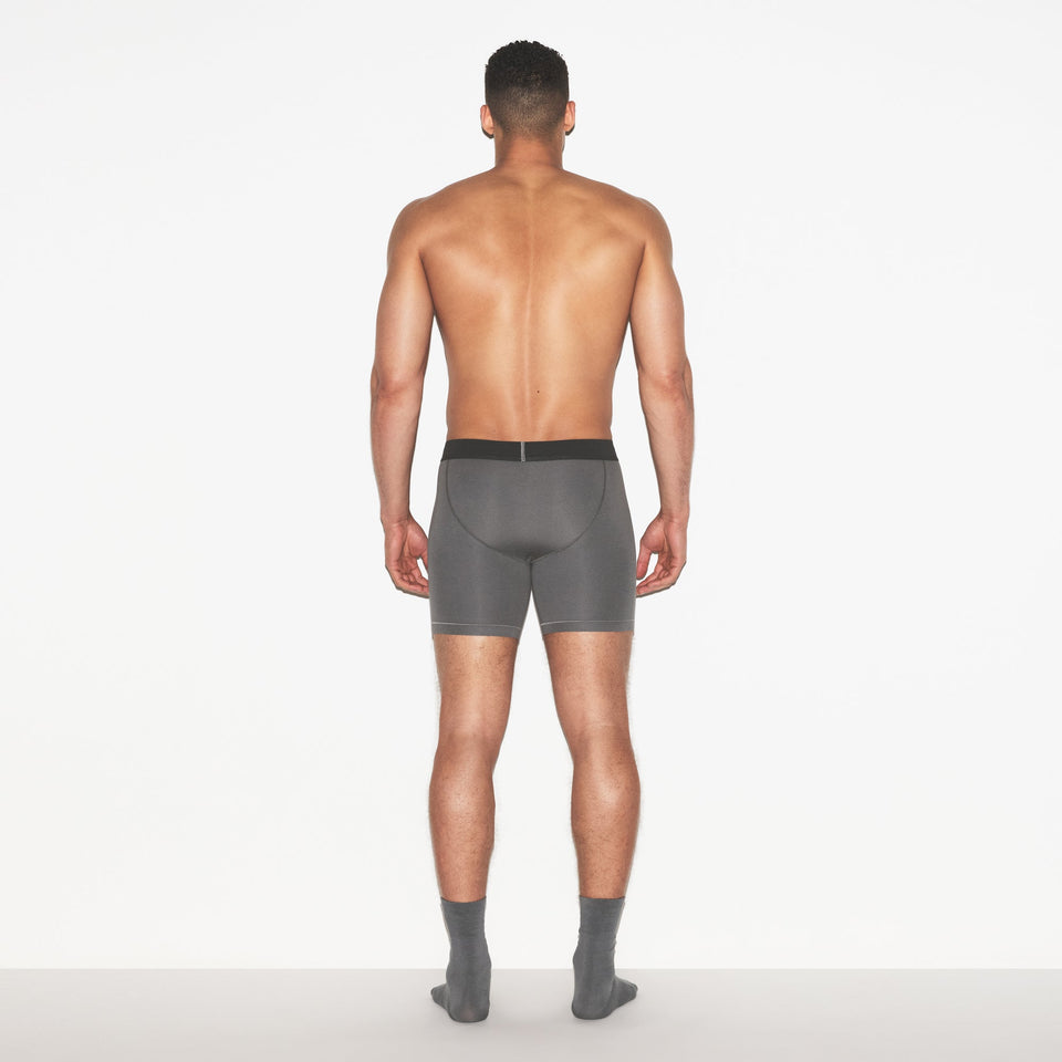 SKIMS COTTON MENS 5" BOXER BRIEF 3-PACK | RUSSET MULTI