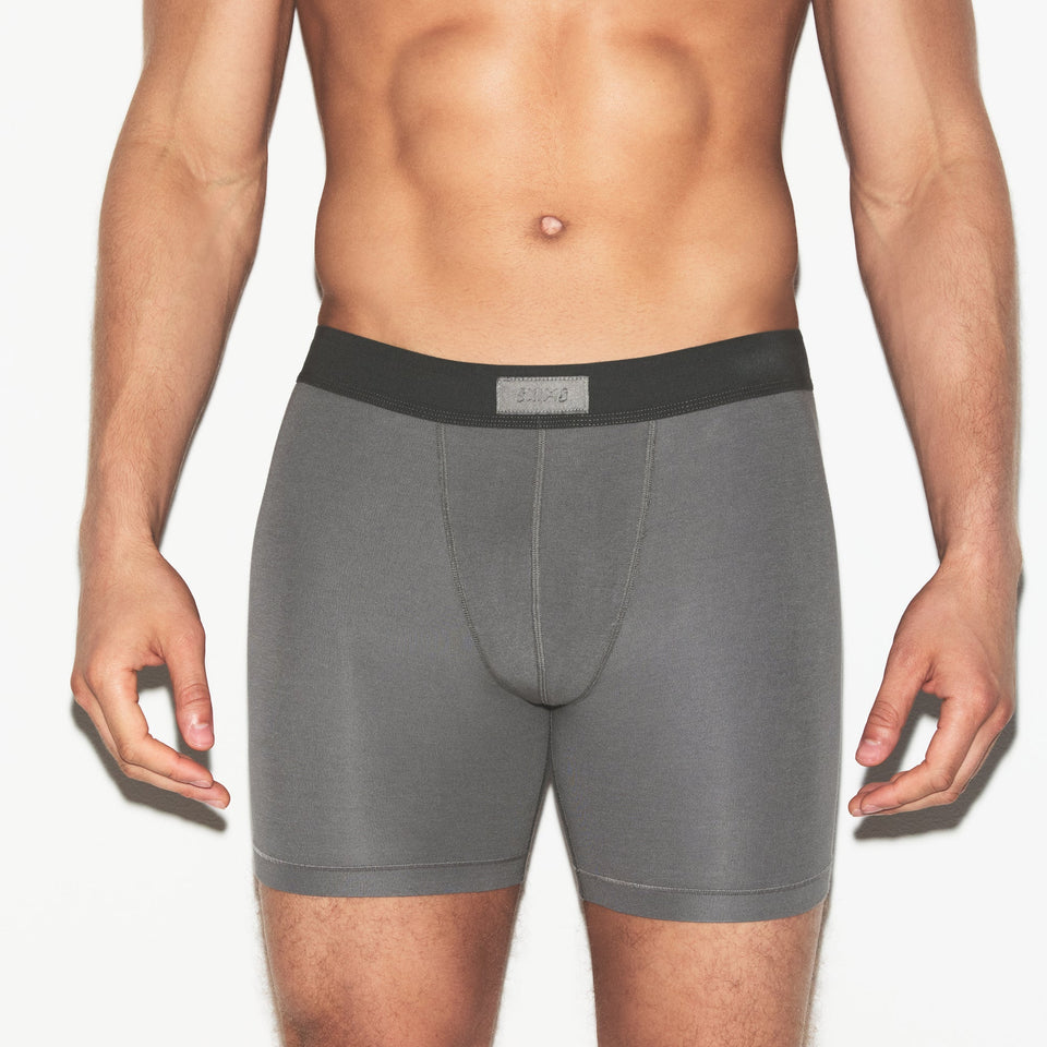 SKIMS COTTON MENS 5" BOXER BRIEF 3-PACK | RUSSET MULTI