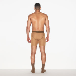 SKIMS COTTON MENS 5" BOXER BRIEF 3-PACK | RUSSET MULTI