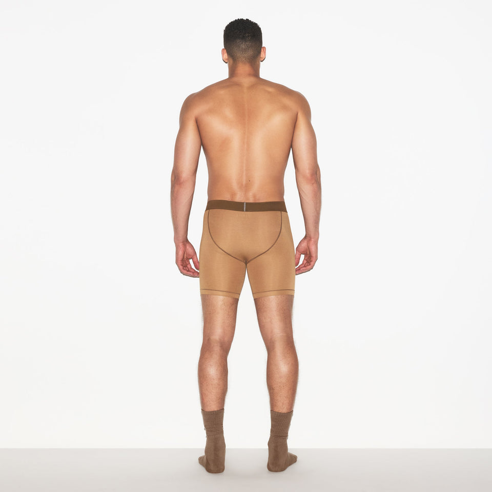 SKIMS COTTON MENS 5" BOXER BRIEF 3-PACK | RUSSET MULTI