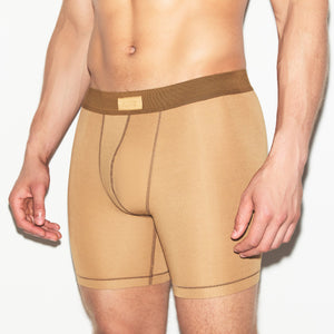 SKIMS COTTON MENS 5" BOXER BRIEF 3-PACK | RUSSET MULTI