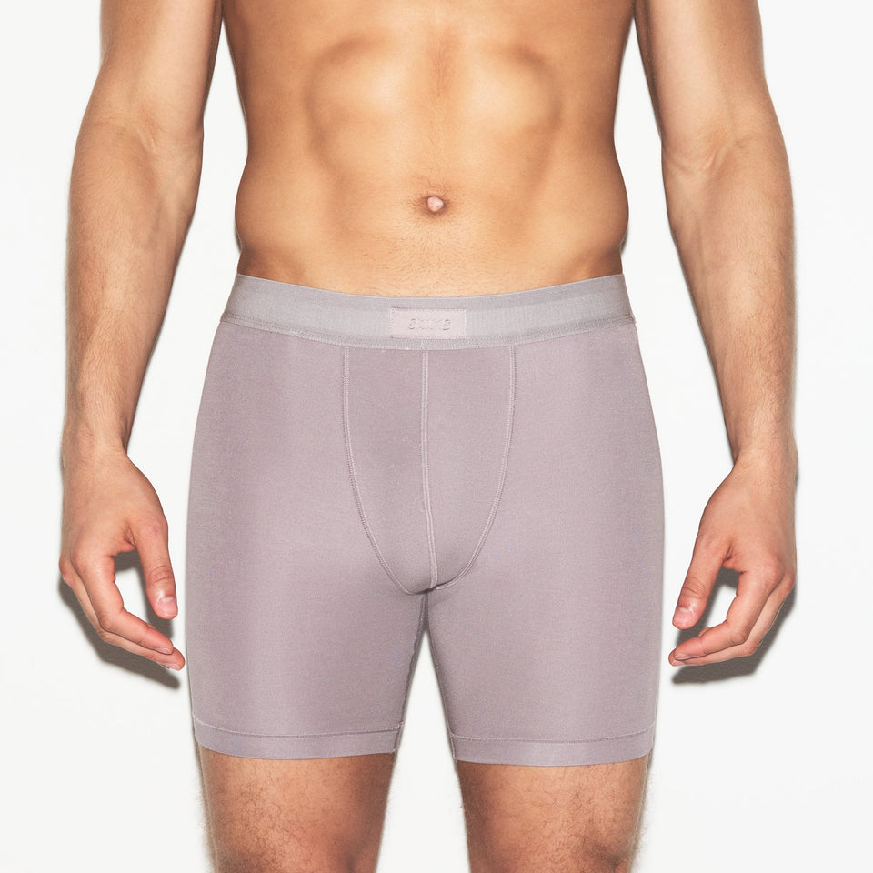 SKIMS COTTON MENS 5" BOXER BRIEF 3-PACK | RUSSET MULTI