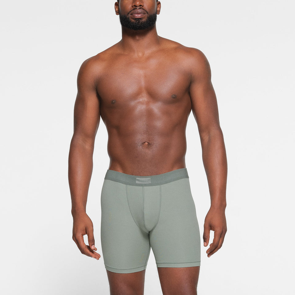 SKIMS COTTON MENS 5" BOXER BRIEF 3-PACK | STONE MULTI