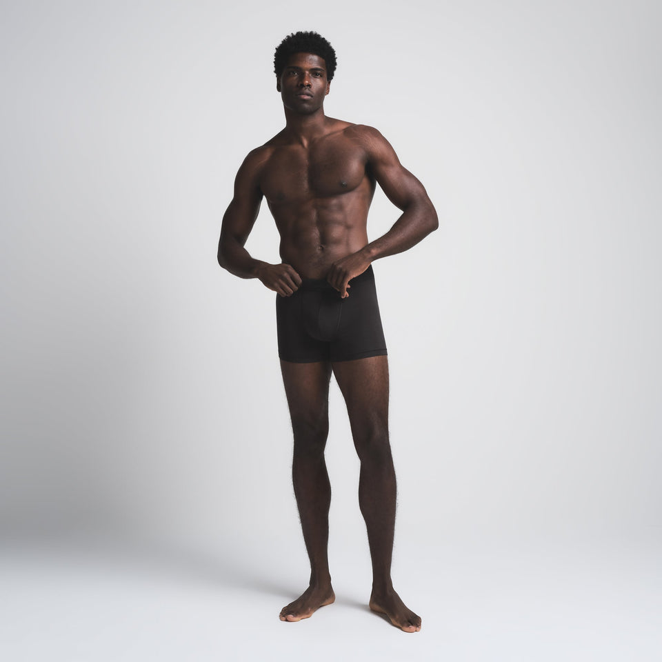 SKIMS COTTON MENS 3" BOXER BRIEF 5-PACK | ONYX