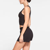 COTTON RIB LOOSE BOXER | SOOT