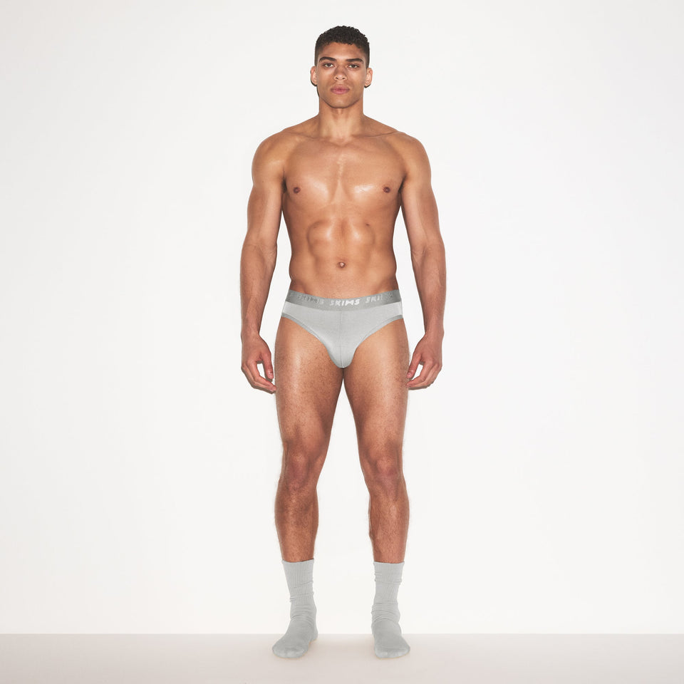 SKIMS STRETCH MENS BRIEF 3-PACK | GUNMETAL MULTI