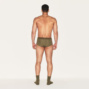 SKIMS COTTON MENS BRIEF 3-PACK | ARMY MULTI