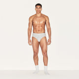 SKIMS COTTON MENS BRIEF 3-PACK | HEATHER MULTI