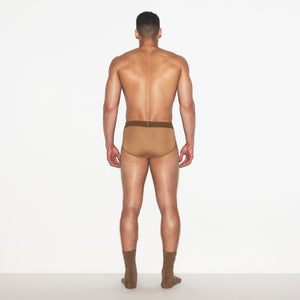 SKIMS COTTON MENS BRIEF 3-PACK | RUSSET MULTI