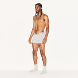 SKIMS STRETCH MENS 3" BOXER BRIEF | LIGHT HEATHER GREY