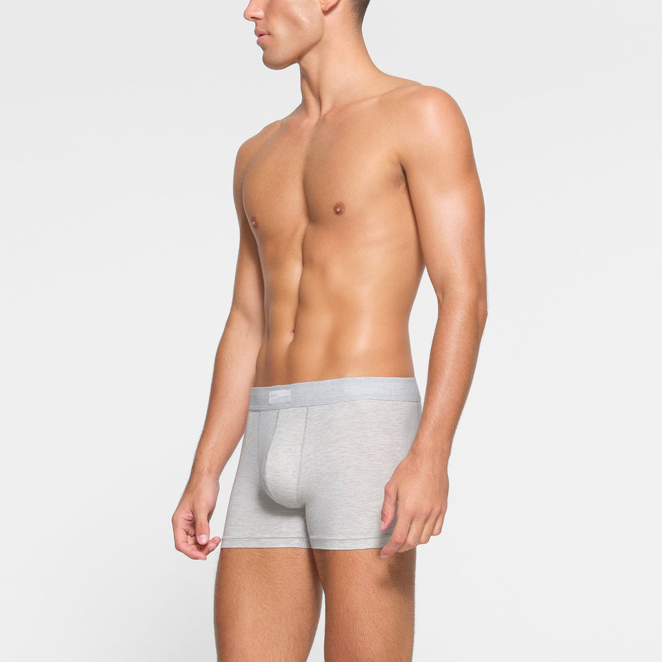 SKIMS COTTON MENS 3" BOXER BRIEF 3-PACK | HEATHER MULTI