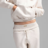 COTTON FLEECE JOGGER | HEATHER OATMEAL