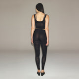 MILKY SHEER HIGH-WAISTED LEGGING | OBSIDIAN