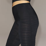 MILKY SHEER HIGH-WAISTED LEGGING | OBSIDIAN