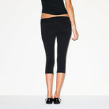 COTTON JERSEY FOLDOVER CAPRI | SOOT