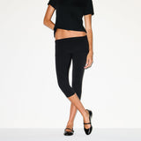 COTTON JERSEY FOLDOVER CAPRI | SOOT
