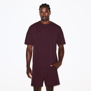 JERSEY LOUNGE MENS RELAXED SHORT | CURRANT