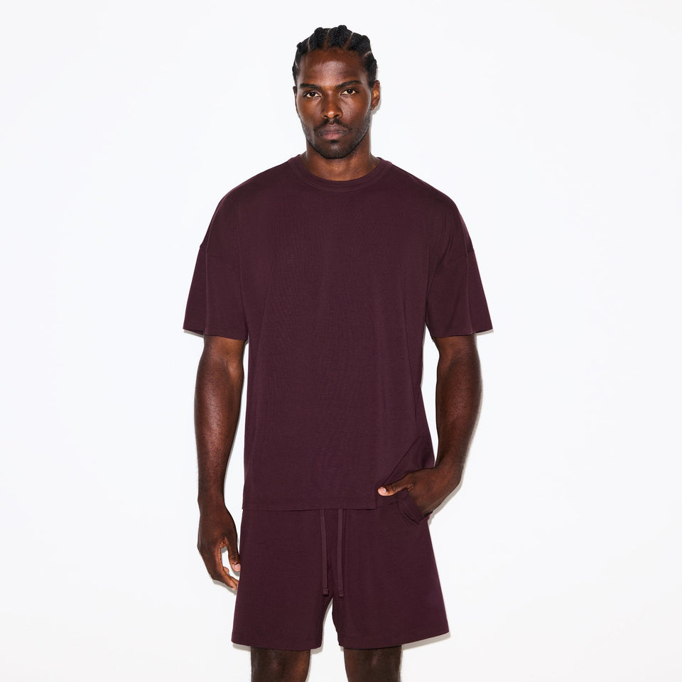 JERSEY LOUNGE MENS RELAXED SHORT | CURRANT