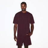 JERSEY LOUNGE MENS RELAXED SHORT | CURRANT