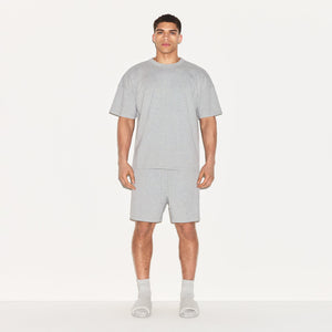 JERSEY LOUNGE MENS RELAXED SHORT | HEATHER GREY
