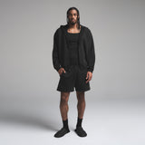 FLEECE LOUNGE MENS RELAXED SHORT | WASHED ONYX